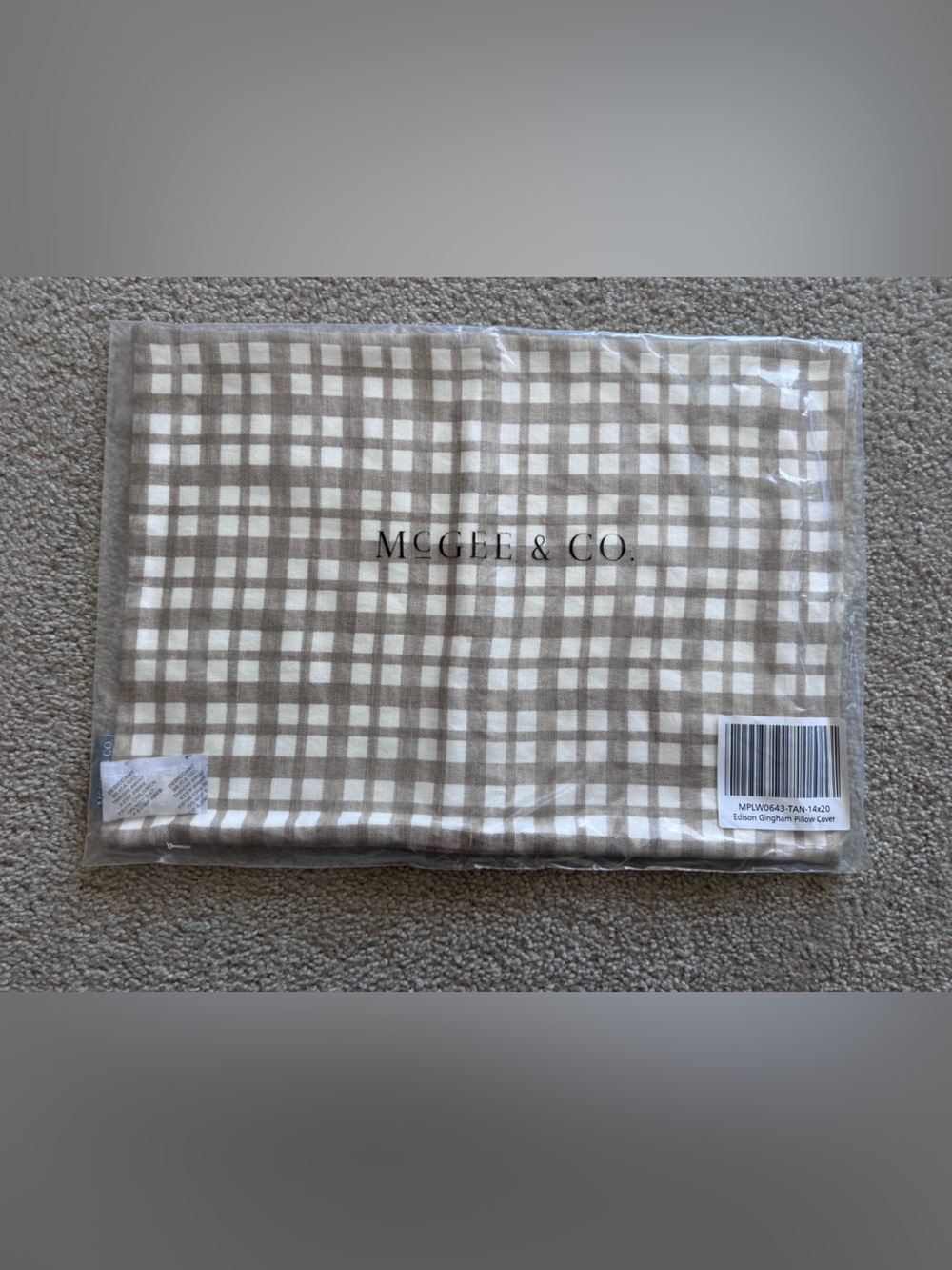 McGee & Co Edison Gingham Pillow Cover - Picture 2 of 2
